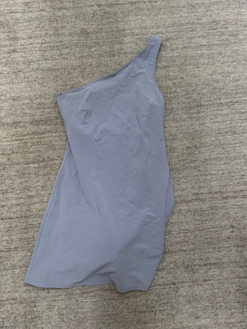 Abercrombie & Fitch One-Shoulder powder blue athletic Mini Dress built in shorts